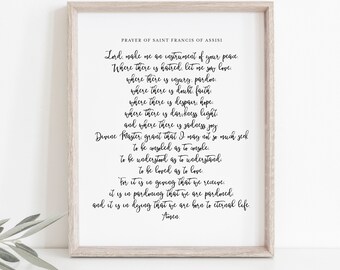 St francis printable Etsy picture about St Francis Prayer Printable referred to as St francis printable Etsy